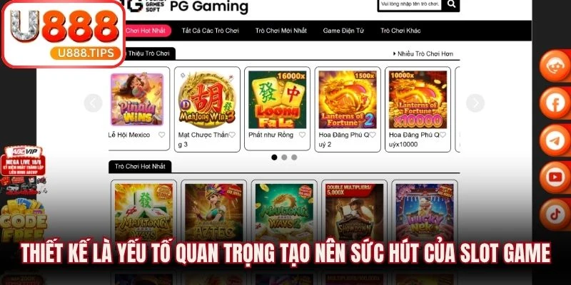 Thiết kế là yếu tố quan trọng tạo nên sức hút của slot game
