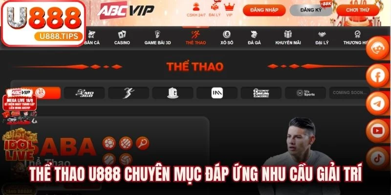 Thể thao U888 chuyên mục giải trí được xây dựng nhằm đáp ứng nhu cầu giải trí